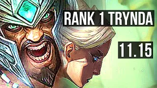 TRYNDAMERE vs CAMILLE (TOP) | Rank 1 Trynda, 6/0/6, Dominating | KR Challenger | v11.15