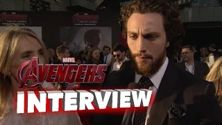 Marvel's Avengers: Age of Ultron: Aaron Taylor-Johnson "Quicksilver" Premiere Interview | ScreenSlam