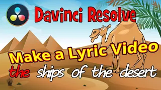 Davinci Resolve Make a Lyric Video