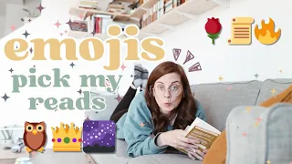 reading books based on EMOJIS 🌹📜🔥