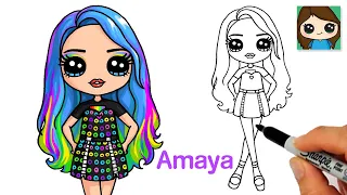 How to Draw Rainbow High Fashion Doll Amaya Raine