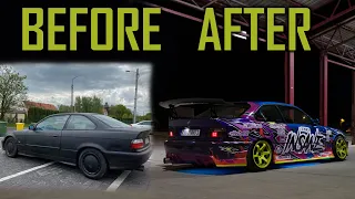 BUILDING A BMW E36 2JZ-GTE IN 10 MINUTES ( Drift Spec )