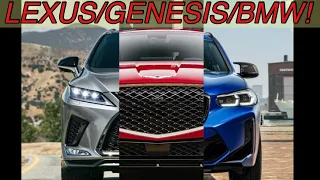 2022 Genesis GV70 vs BMW X3 M40i vs Lexus RX350 F Sport!