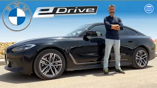 BMW i4 eDrive 40 بي ام دبليو   افضل من التسلا #carsbymaged #explore #explorepage #fyp #car #bmw