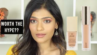 Jouer High Coverage Foundation and Concealer Review/Demo/WearTest on Tan/Medium/Brown/Warm Skintone