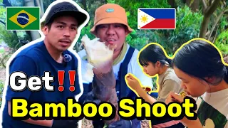 Bamboo Shoot Get‼️| LABONG Galing Bundok | Filipino Single Father in Japan