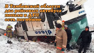 В Тамбовской области два рейсовых автобуса попали в ДТП есть погибшие