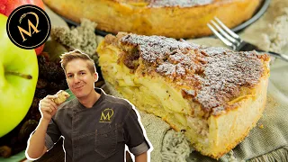 Der beste Apfelkuchen mit Makronen Haube