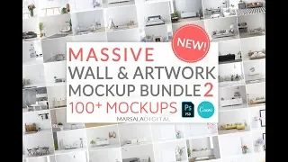 Massive Wall & Frame Mockup Bundle 2