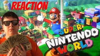 MY REACTION TO SUPER NINTENDO WORLD (LOOKS AWESOME!)