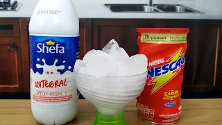 Vc já misturou leite gelo e Nescau? Não? então vc vai se surpreender com essa receita 😋😋