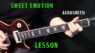 how to play "Sweet Emotion" on guitar by Aerosmith - rhythm guitar lesson