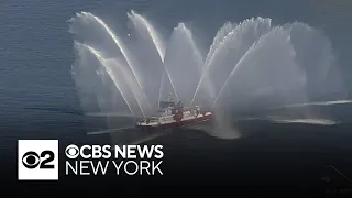 Watch the full video of Fleet Week NYC 2024 Parade of Ships