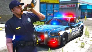 Cop patrols the streets DRUNK!! (GTA 5 Mods - LSPDFR Gameplay)