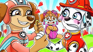 PAW Patrol The Mighty Movie | Liberty Falls in Love Marshall?? | Very Sad Story | Rainbow Friends 3