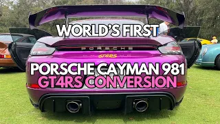 World's first Porsche Cayman 981 GT4RS conversion!