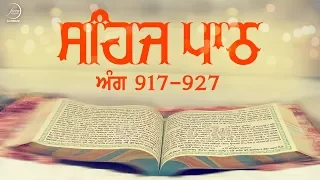 Sehaj Path Ang 917 To 927 | Bhai Sarwan Singh | Fizza Records Gurbani