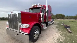 51. 2023 Viper Red Peterbilt 389 and a Closer Look At The New Peterbilt Dash