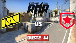 Финал верхней сетки. NAVI vs GAMBIT. Map-1 Dust2. StarLadder CIS RMR 2021