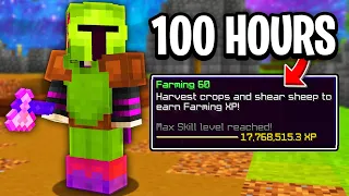I Farmed for 100 HOURS to unlock this... (Hypixel Skyblock)