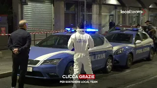 Milano, indagini Scientifica su luogo sparatoria in cui è morto capo ultrà Inter Vittorio Boiocchi