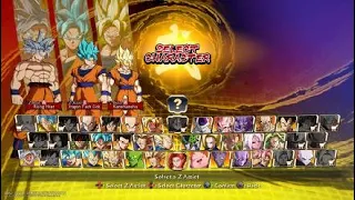 DRAGON BALL FighterZ - Three Gokus battling the Snake Way Course