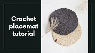 How to crochet round placemats PART 1 (Rounds 1-10)
