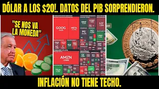 DÓLAR A LOS $20!. DATOS DEL PIB SORPRENDIERON. INFLACIÓN NO TIENE TECHO.