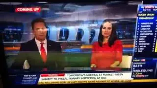 Simon Thomas says arsehole live on tv