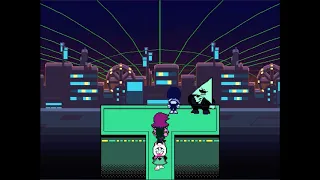 blue checkmark location and the puzzle solve (deltarune)