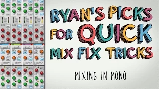Mixing in Mono - Save Your Stereo Mix!