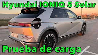 Hyundai IONIQ 5 SOLAR 2022 PRUEBA DE CARGA COCHE ELÉCTRICO hasta 200 kW de potencia MOTORK