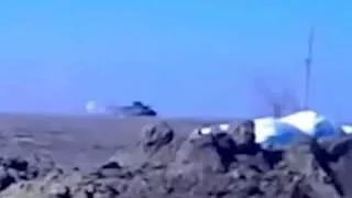 Украинский ПТУР сжёг Российский танк.