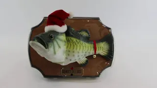 Big Mouth Billy Bass Sings For The Holidays Gemmy 1999 Santa Jingle Bells