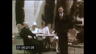 RARE color footage of Ronald Colman, 1929