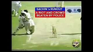 SACHIN TENDULKAR - THE RUNOUT THAT TRIGGERED A HUGE RIOT AND EMPTIED AN ENTIRE STADIUM!!