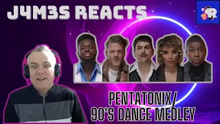 PURE JOY! FIRST TIME HEARING PENTATONIX - 90s DANCE MEDLEY | J4M35 REACTS