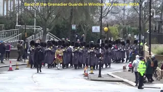 Band of the Grenadier Guards in Windsor 20 Jan 2024