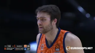 Valencia Basket - Anadolu Efes Istanbul 76-74: Mike Tobey (21 points on 10/11 FG)