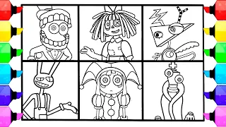 The Amazing Digital Circus  New Coloring Pages / Coloring All Bosses from digital circus / NCS