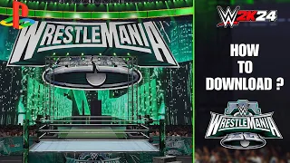 How to download wrestlemania 40 arena in WWE 2K24 ? 100% TRUE.. #Trending#wwe2k24#wrestlemania