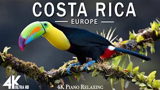 FLYING OVER COSTA RICA(4K UHD) - Relaxing Music Along With Beautiful Nature Videos - 4K Video HD