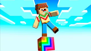 ¡Minecraft PERO es 1 BLOQUE ALEATORIO! 😲🌈💥 SILVIOGAMER MINECRAFT PERO