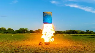 Testing NASA Rocket Fuel - असली रॉकेट ईधन ने मचाया धमाल