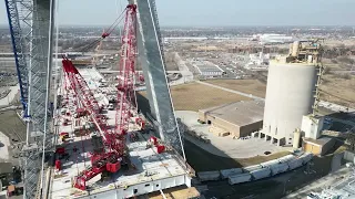 NEW | Gordie Howe Bridge Construction Update 3/2/2023 Detroit, Michigan 4K #gordiehowe