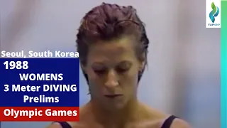 1988 Women 3 Meter Diving Prelims Rounds 1 - 4 - Seoul South Korea