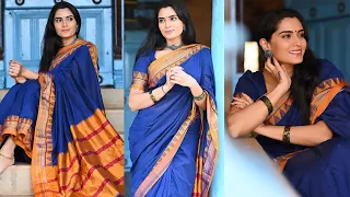 Sangeetha Bhat Kannada Actress in Saree Photoshoot Vertical Edit HD