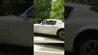 Pontiac Firebird Classic American Muscle Car Acceleration and V8 Sound