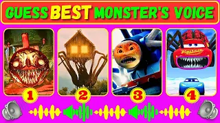 Guess Monster Voice Choo Choo Charles, House Head, Spider Thomas, McQueen Eater Coffin Dance