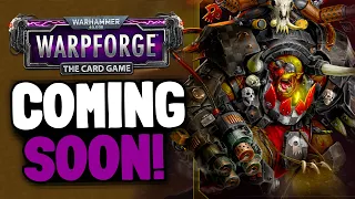 Playing some Warhammer 40,000: Warpforge! Cool new card game!